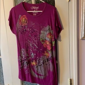 Women’s Purple Tshirt 1X Makaveli